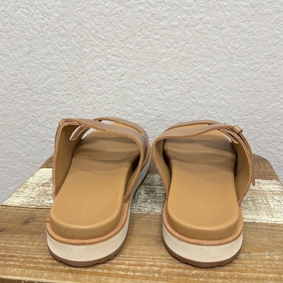 Nisolo Ella Go To Leather Flatform Slide Sandals Size 7 - Picture 7 of 10